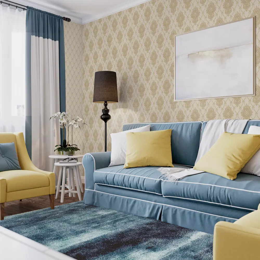 Обои флизелиновые Erismann Violetta бежевые ЭР3783-2 1.06 м STLM-2072924 - Вид №2