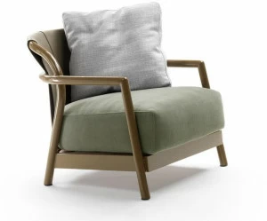 Flexform Кресло для улицы со съемным чехлом из ткани с подлокотниками Alison