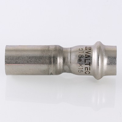 VTi.905.I.001815 Фитинг из нержавеющей стали – вставка переходная Valtec 18 х 15 мм  - Вид №8