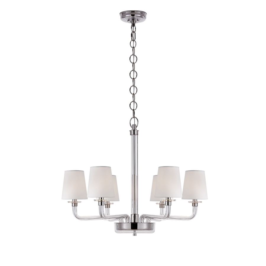 Люстра BRCH9021-6 от Delight Collection белая/прозрачная/никель DELIGHT COLLECTION ДИЗАЙНЕРСКИЕ 247097 Белый  - Вид №1