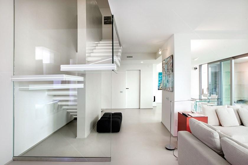 Officine Sandrini Открытая лестница из Corian® sun-id-1395612 - Вид №1