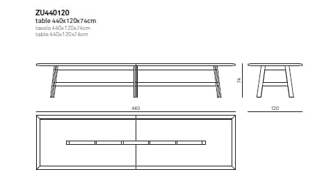 Прямоугольный стол из массива дерева True Design ZUEL ARCH-00090758 - Вид №3