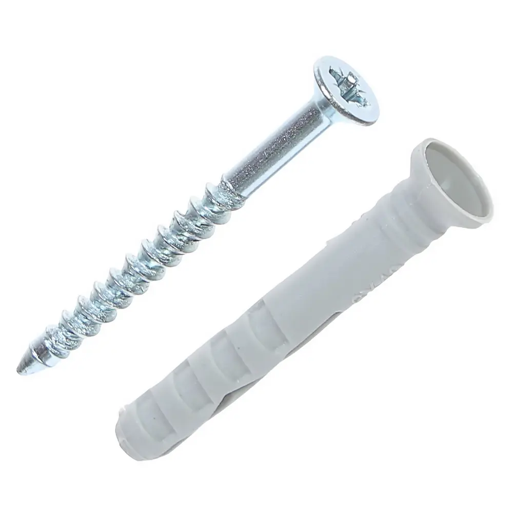 Дюбель-гвоздь потайной Standers 6x40 мм нейлон цвет серый 15 шт STLM-2106671