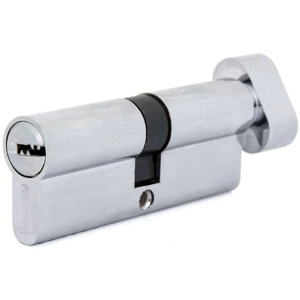 Цилиндр Palladium BK CP, 40x40, ключ/вертушка, цвет хромированный STLM-2135885