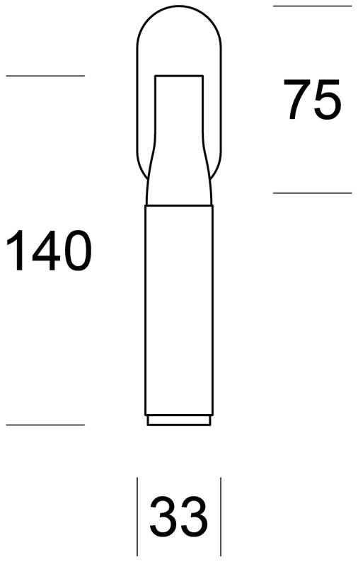Ento Оконная ручка из латуни dk Tube 6138 - Вид №1