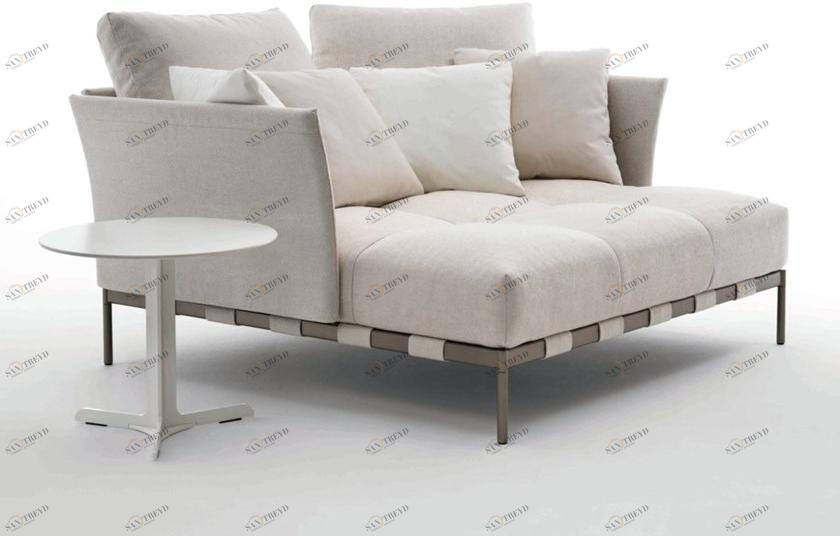 Saba Italia Садовая кровать из ткани Pixel light sun-id-1367869