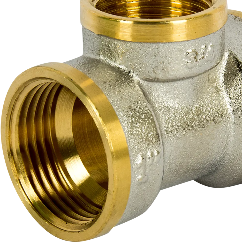 Тройник переходной 1"x3/4"x1" ВР мм никелированная латунь 027-8897 Santreyd STLM-2150943 - Вид №2
