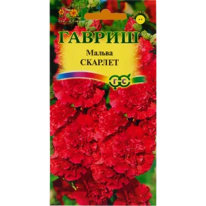 Семена цветов Гавриш мальва Скарлет темно-красный 82097855 STLM-2092527