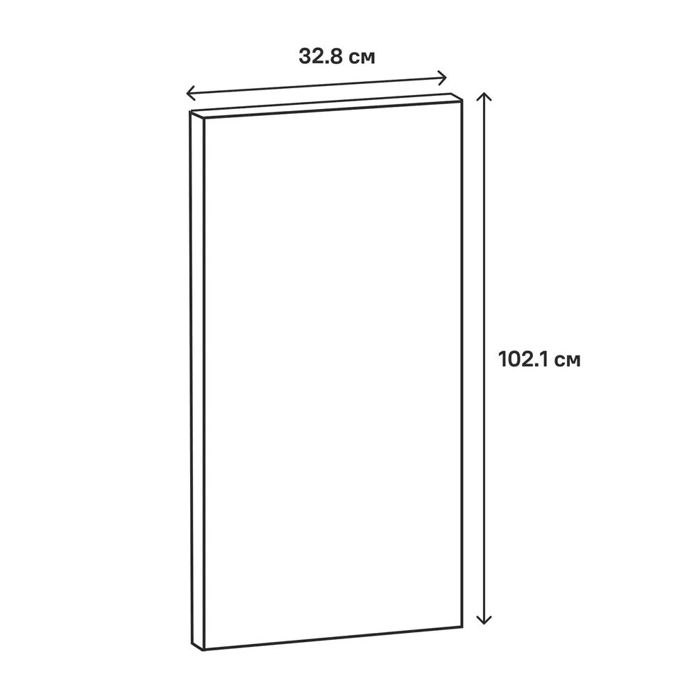 Фасад кухонный DELINIA ID Зея 32.8×102.1 см светлое дерево 86910883 STLM-0880762 - Вид №4
