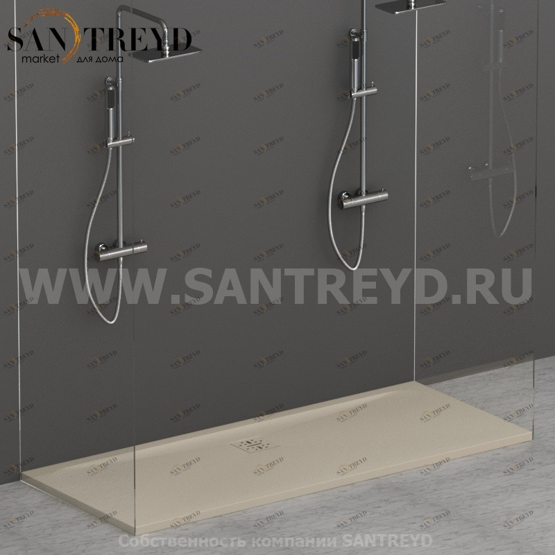 DP17070503 Душевой поддон 170х70 см цвет Жемчужина Globo DOCCIAPIETRA Италия Ceramica Globo