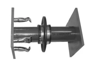 SANIT 392420400 оцинкованные стенки втулки PVC-U, прямой односторонний фланец / фольга соединительной пластины, стальной дюбель втулка