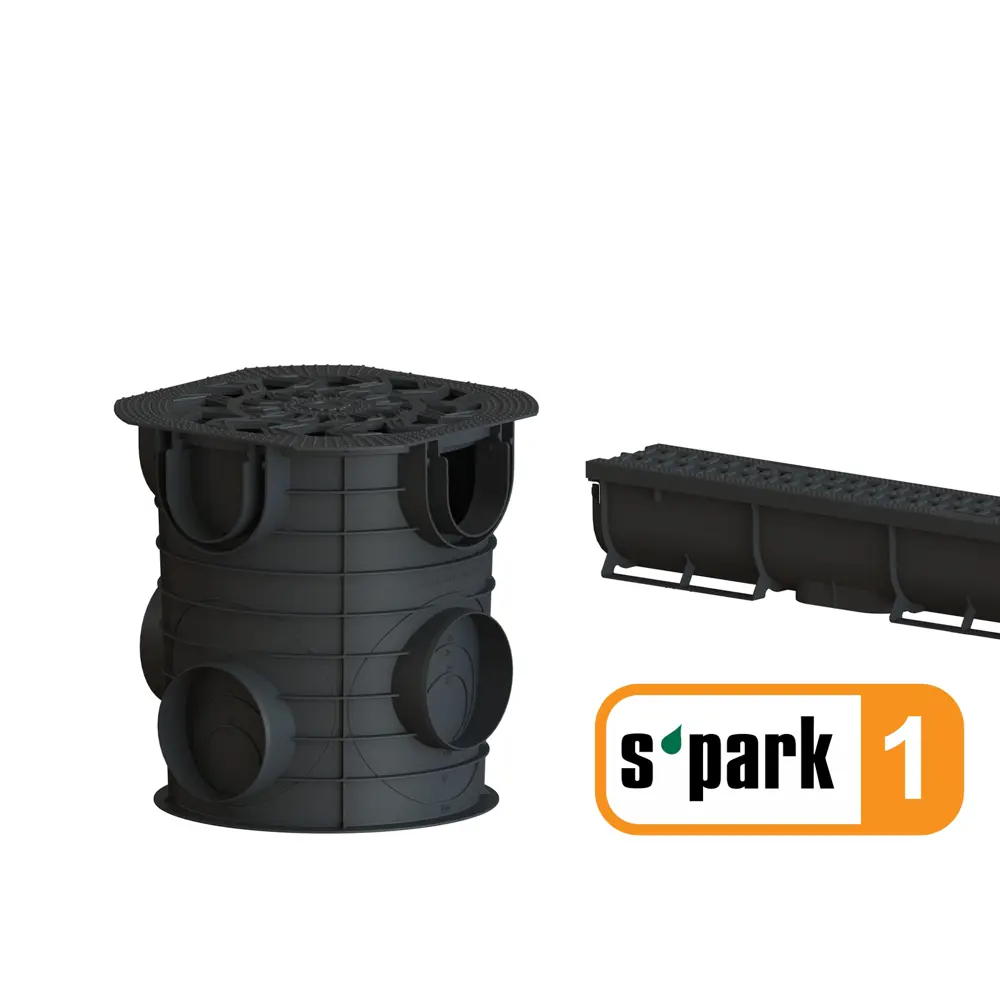 Дождесборник Standartpark Spark круглый с решеткой D283 мм STLM-2043144 - Вид №6