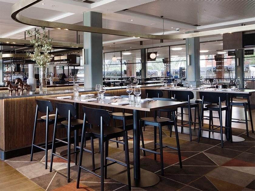 Bedont Высокий деревянный табурет со спинкой Fizz B95 801f / b95 801r - Вид №2