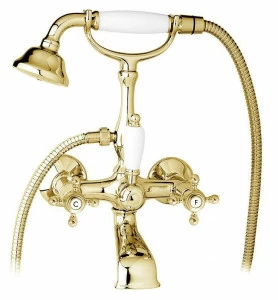 Смеситель для ванны с ручным душем, шлангом 150 см CEZARES GOLF-VD-03/24-Bi