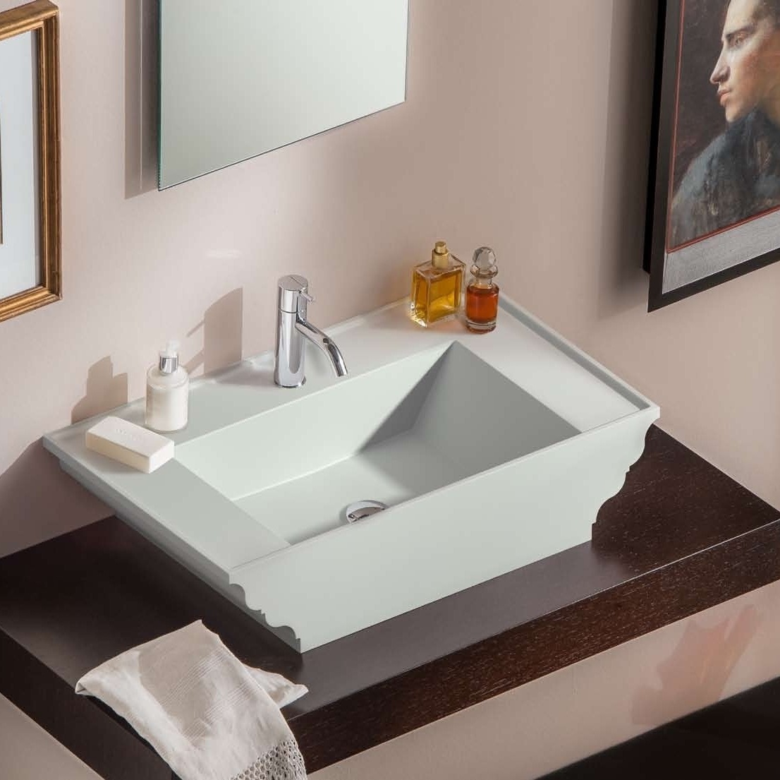 45545 Накладная раковина на столешницу  овальная Rapsel  - Вид №1