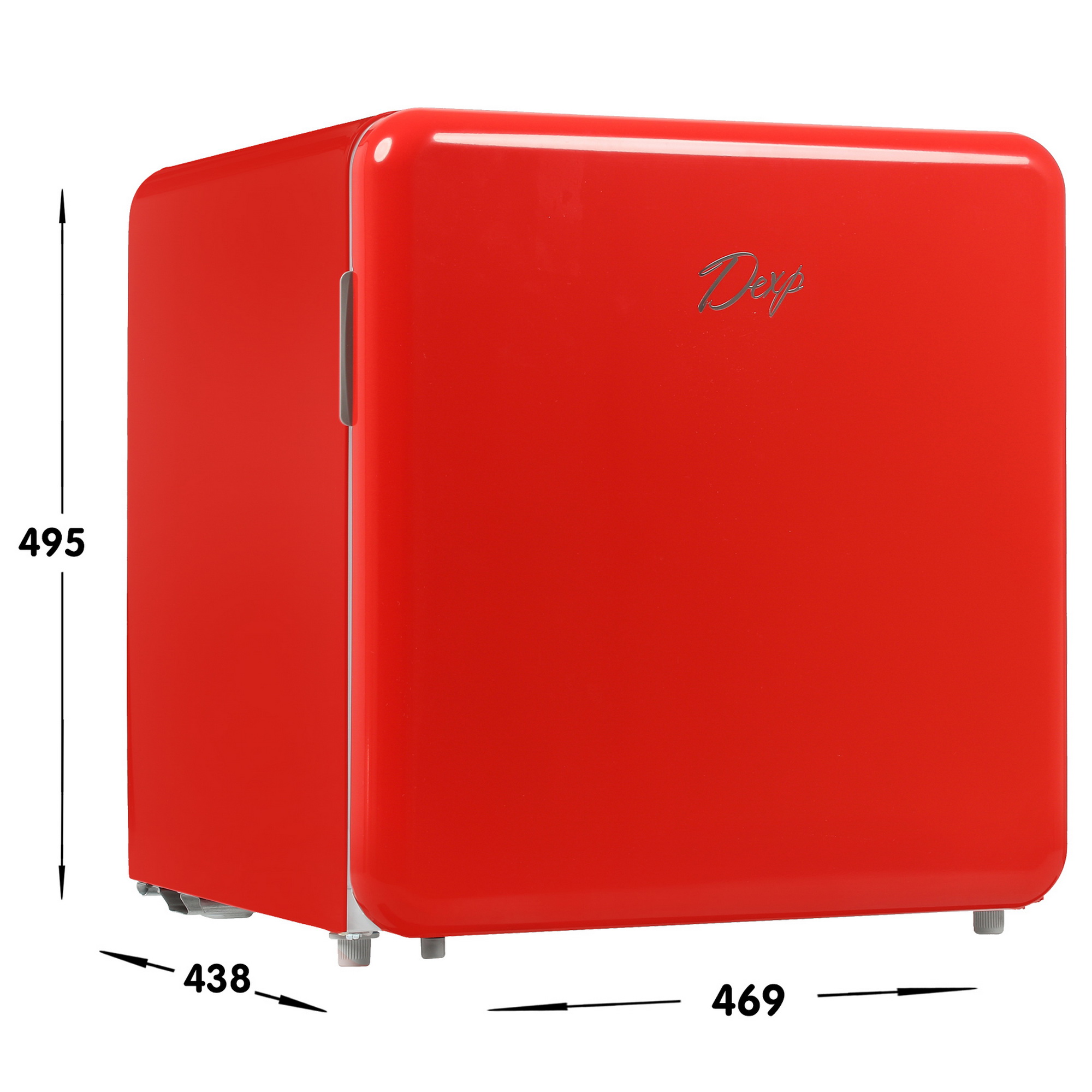 4703589 Холодильник компактный   DEXP RF-SD050RMA/R красный STDN-0060247 - Вид №7