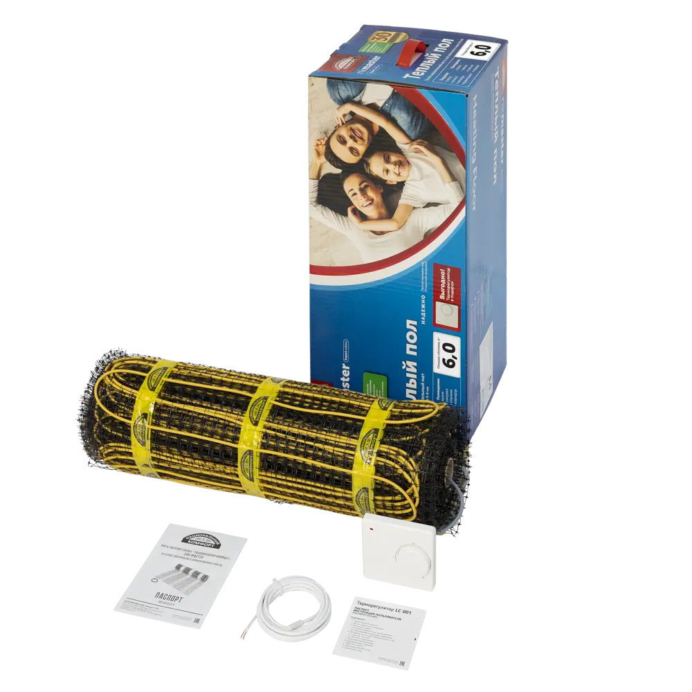 Нагревательный мат для теплого пола Теплолюкс Национальный Комфорт 6 м², 900 Вт STLM-2041041 - Вид №2