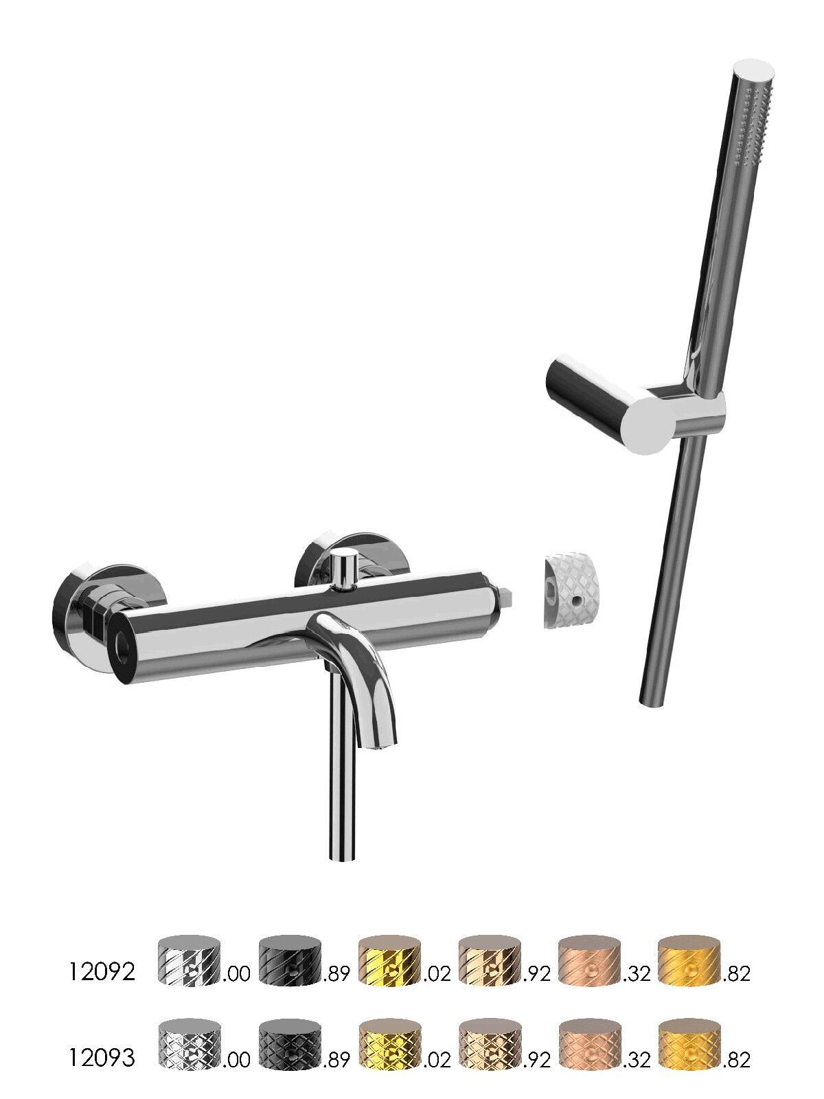 Настенный смеситель для ванны с ручным душем Rubinetterie Frattini Pepe XLS ARCH-00005940 - Вид №1