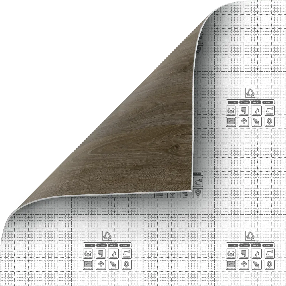 Линолеум «Дуб Родос» 21 класс 4 м Santreyd STLM-2035197 - Вид №4