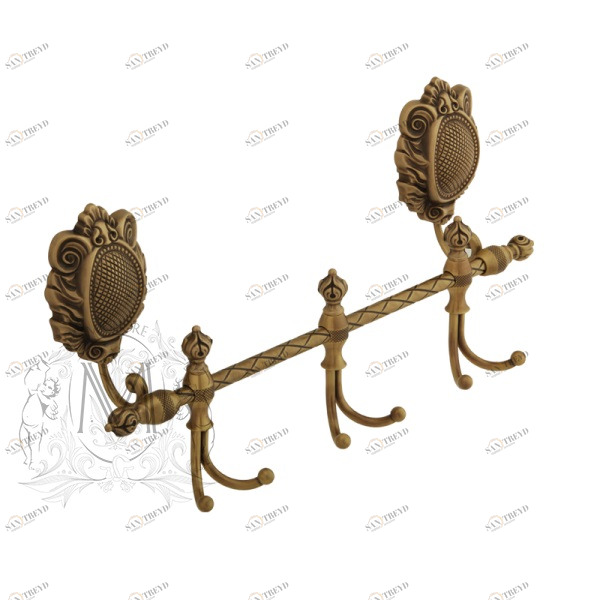 Планка с крючками MIGLIORE Cleopatra ML.CLE-60.739.BR бронза 