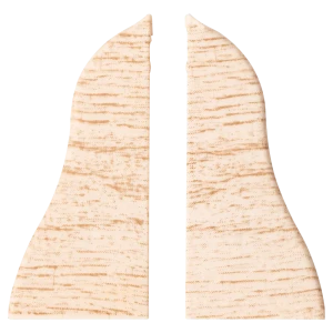 Заглушки для плинтуса Pro Дом 5.5 см ПВХ цвет дуб ривьера