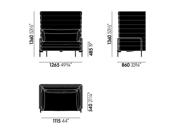 Ткань диван VITRA альков ARCH-00031087 - Вид №2