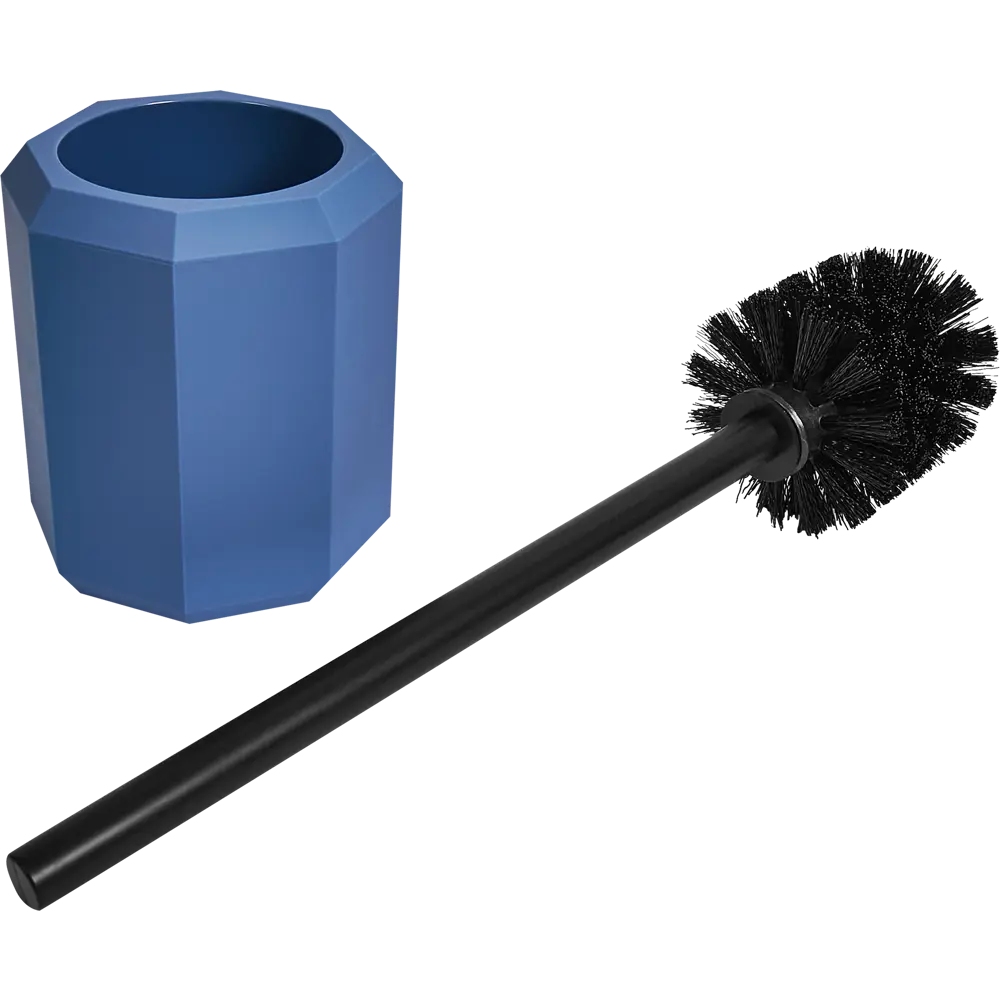 Ёршик для унитаза Swensa Grid цвет синий STLM-2115593 - Вид №2