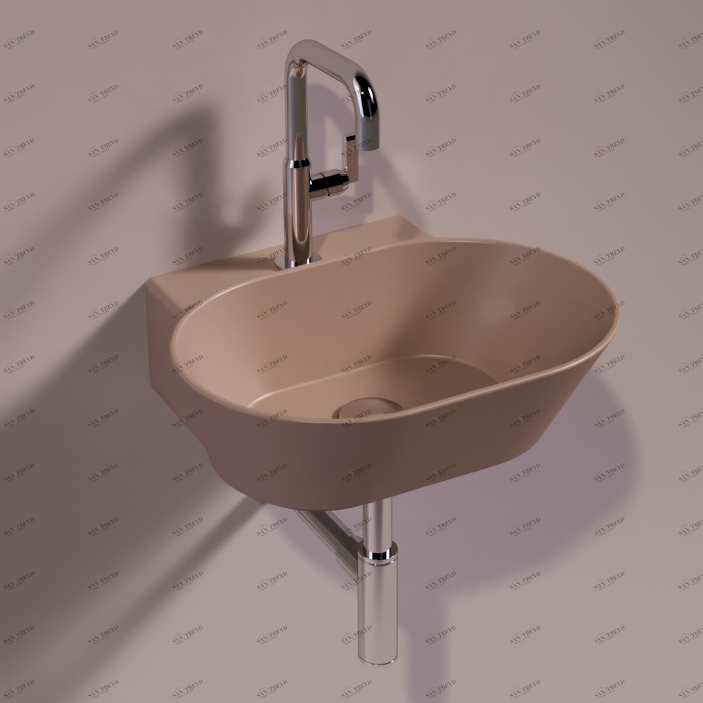 WA06MOKAMATT Подвесная раковина настенная овальная Simas 