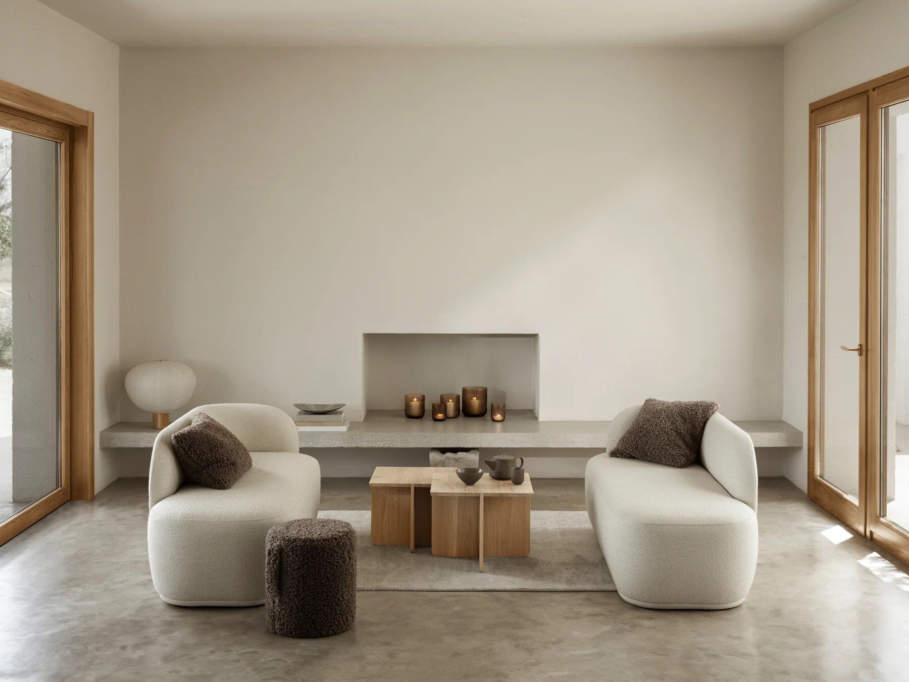 Круглый тканевый пуф с ручкой blomus Teddy ARCH-00035999 - Вид №10