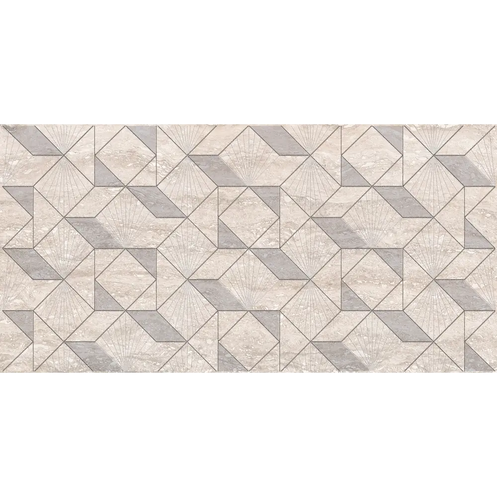 Декор настенный Azori Ascoli Diamond 31.5x63 см матовый камень цвет серый/серебристый 82604075 STLM-2096474