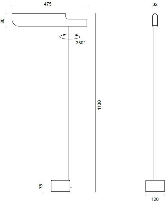 Formagenda Торшер регулируемый светодиодный с диммером Profile sun-id-1461206 - Вид №2