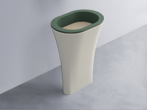 AMLA65-MU+AMPILO-AV+AMCOLO-TL Раковина Amedeo Ovale отдельностоящая cielo Enjoy + Amedeo