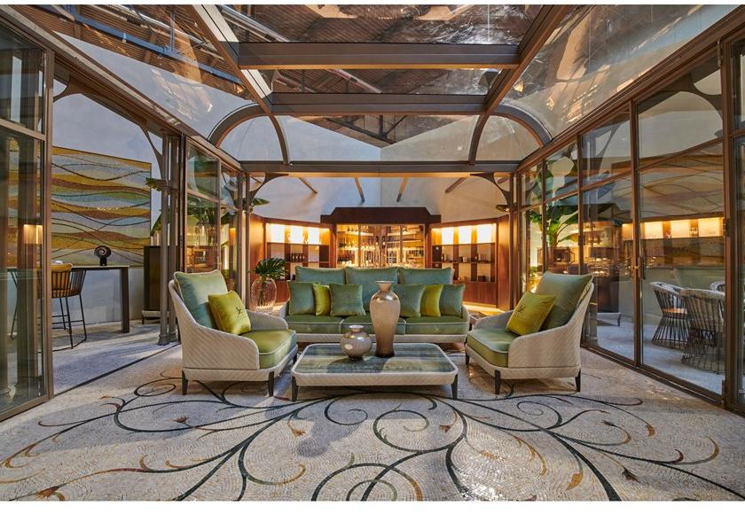 Samuele Mazza Outdoor Садовое кресло из пластмассы с подлокотниками Kenzia sun-id-1388223 - Вид №2