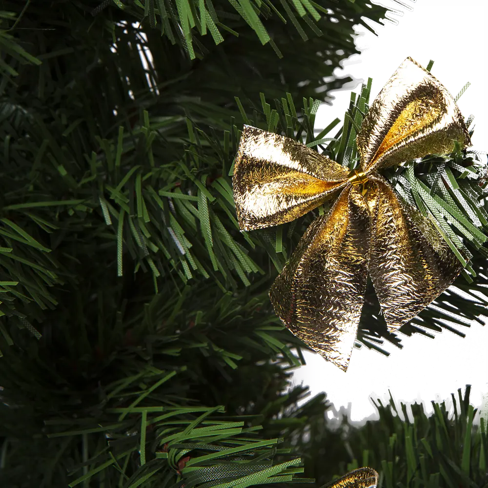Бант новогодний Мерцание золота 12 шт Santreyd STLM-2170251 - Вид №4