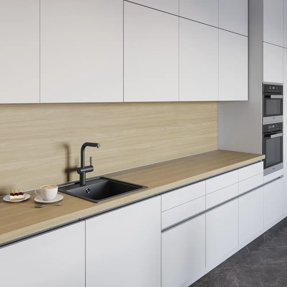 Столешница KONSENSA Ирбит 60x240x3.8 см ДСП цвет коричневый ДСП Прямой угол STLM-2072244 - Вид №4