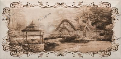 Decoupage seppia 333.9s 10х20 Kerama Marazzi 3339S