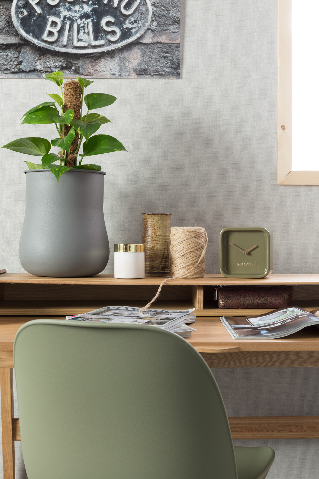 Часы Cute розовые Zuiver 8500049 - Вид №3