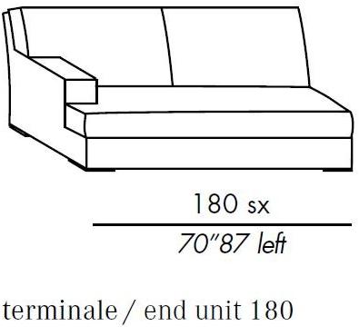 Meridiani Модульный диван со съемным чехлом из ткани James sun-id-1490879 - Вид №3