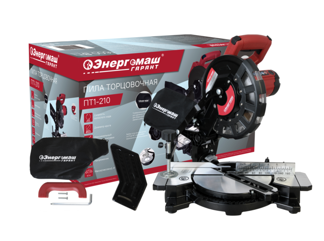 Торцовочная пила  Энергомаш Гарант ПТ1-210 9179704 STDN-0138707 - Вид №9