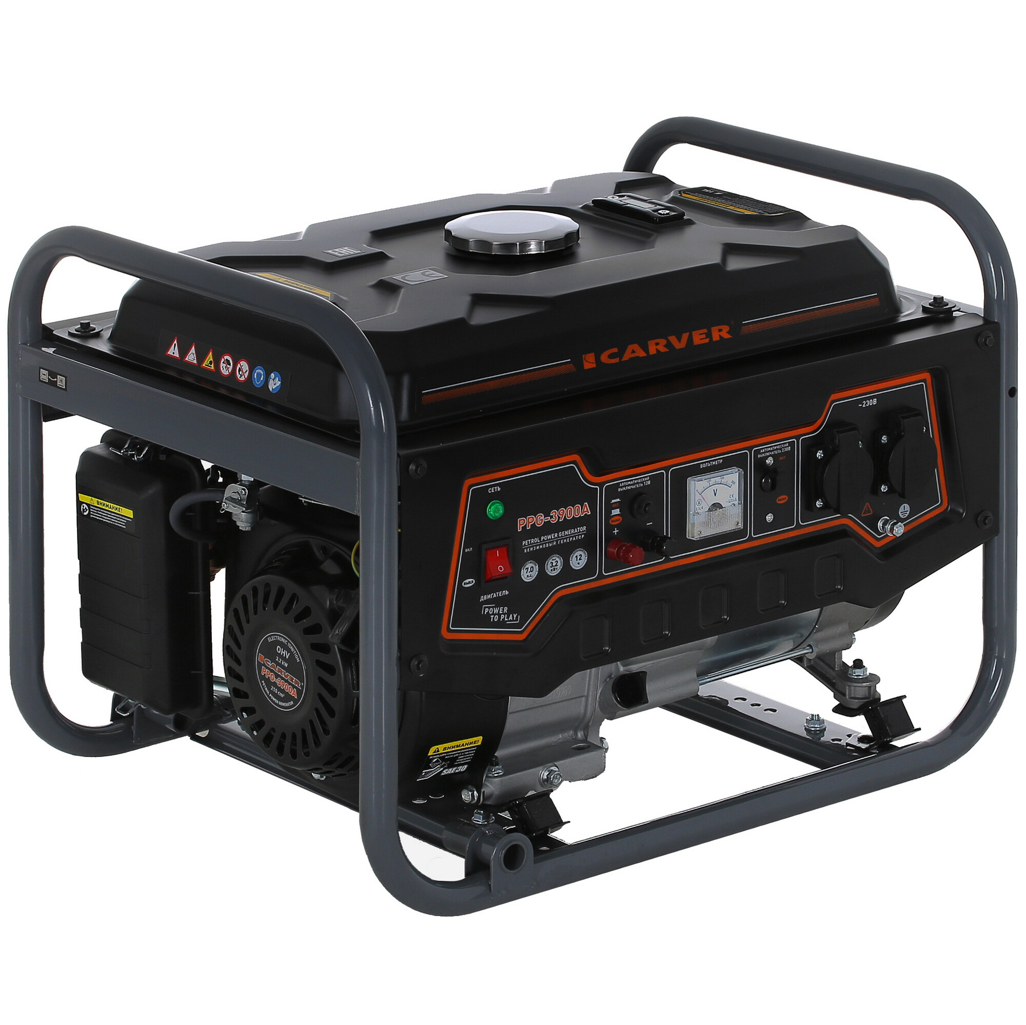 Электрогенератор   бензиновый Carver PPG-3900A 1081880 STDN-0030736