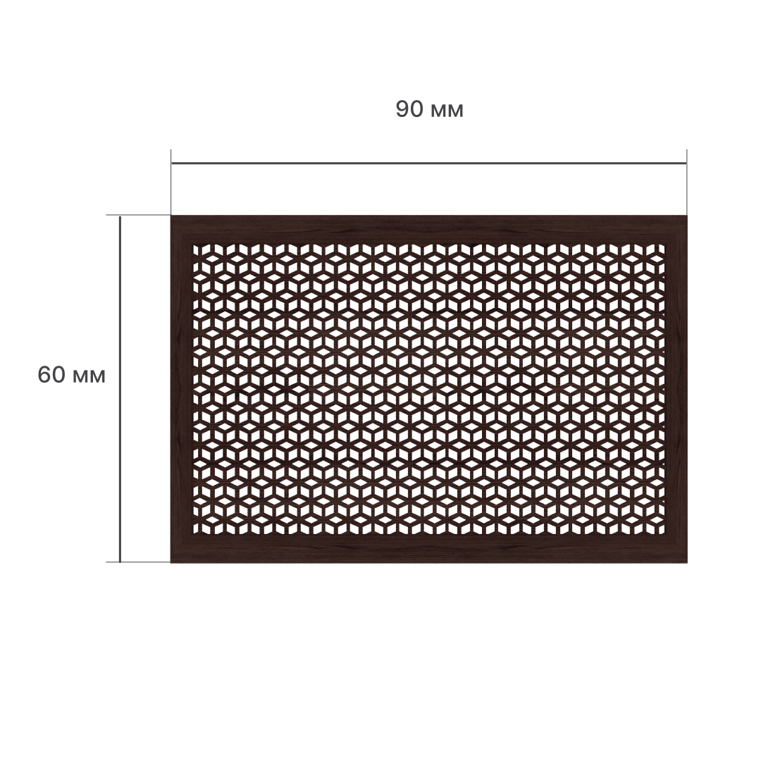 Экран для радиатора 90х60 см Илона венге STELLA Standart STSR-1183 - Вид №2