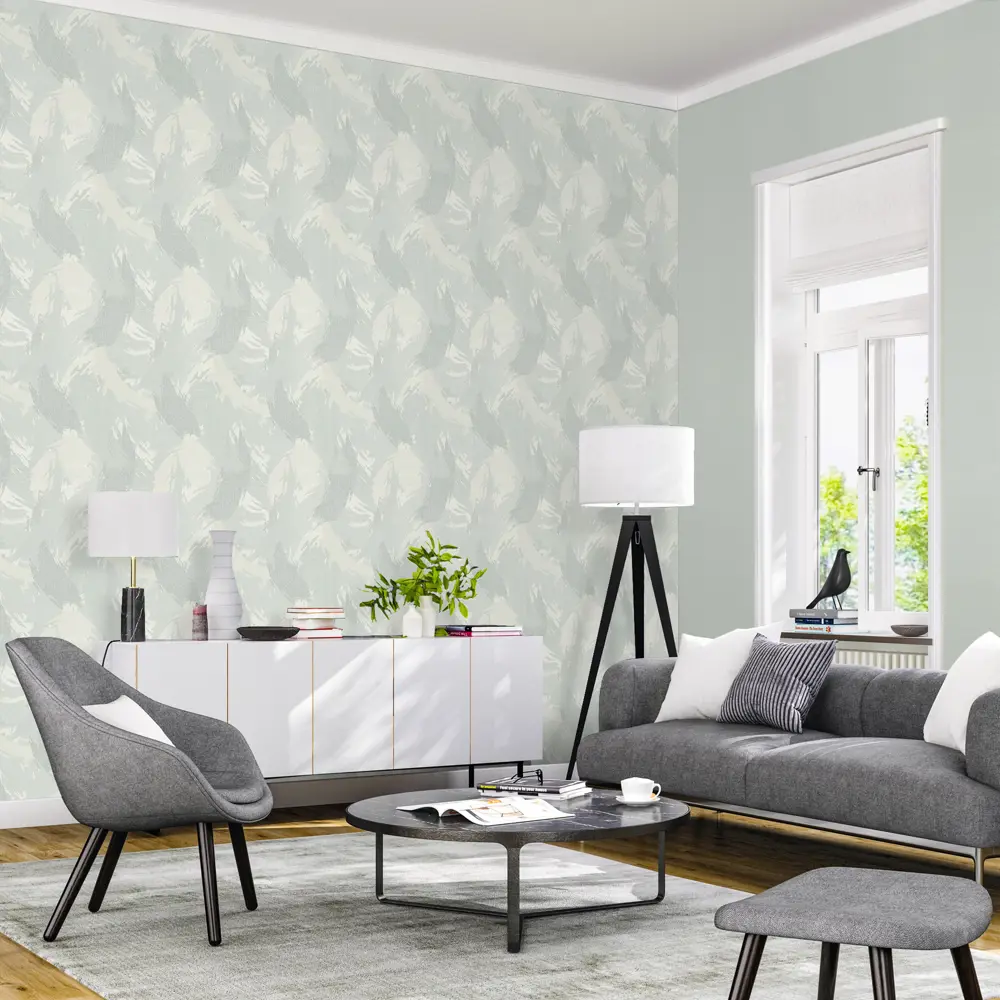 Обои флизелиновые Rasch Tendencia бирюзовые 1.06 м R975536 STLM-2001065 - Вид №5