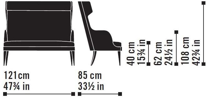 Very Wood Кожаный диван с высокой спинкой Onda sun-id-1512149 - Вид №3