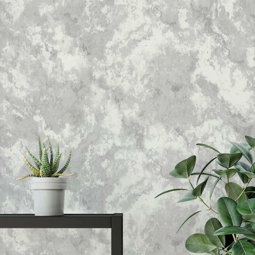 Обои флизелиновые Аспект Ру Каскад бело-серые 1.06 м 70370-46 STLM-2079275 - Вид №2