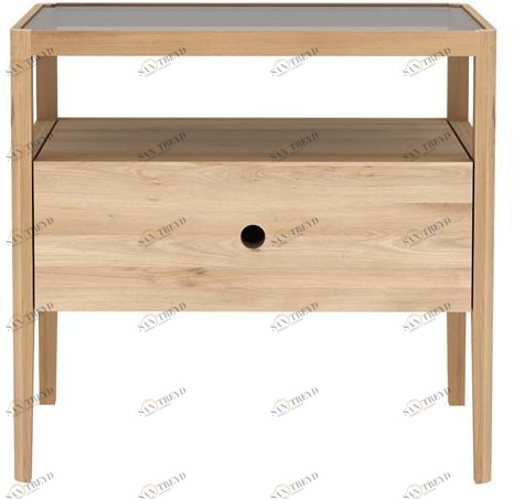 Ethnicraft Прямоугольная тумбочка из дуба Oak spindle 51245