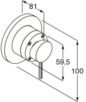 Boffi Смеситель для умывальника настенный из матовой стали Minimal sun-id-1470583 - Вид №1