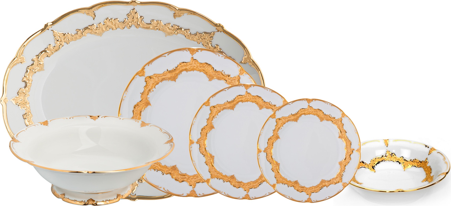 10630666 Meissen Сервиз столовый 6/28 "Форма - Б" Фарфор 