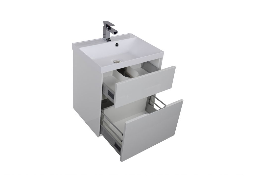 Тумба под раковину Aquanet Латина 60 белый (2 ящика) sun-id-270559 - Вид №3