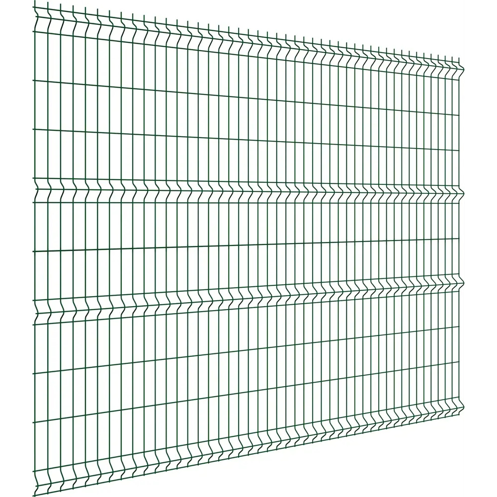 3D панель для забора Grand Line Fine 2.5x2.03 м полиэстр RAL 6005 зелёный STLM-2021790