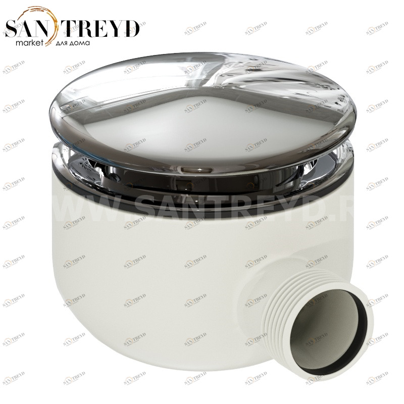 DS008 Cифон для душевых поддонов 9 см хромированный Globo ACCESSORIES Италия Ceramica Globo